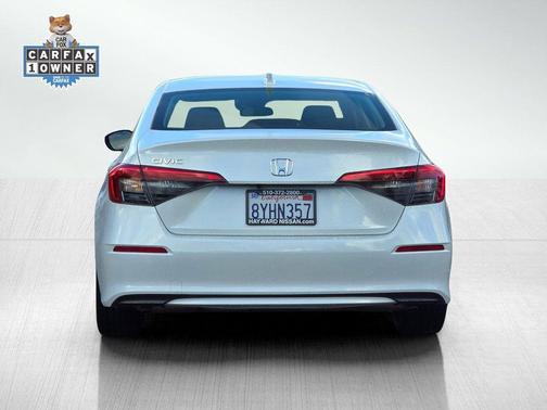 Platinum White Pearl 2022 Honda Civic EX