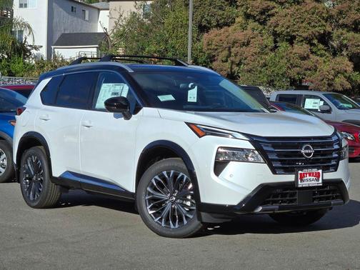 White / Black 2026 Nissan Rogue Platinum