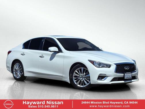Majestic White 2021 INFINITI Q50 3.0t LUXE