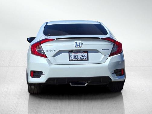 Platinum White Pearl 2020 Honda Civic Sport