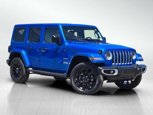 Hydro Blue Pearl 2021 Jeep Wrangler Unlimited 4xe Sahara