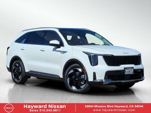 Snow White Pearl 2025 Kia Sorento Hybrid EX