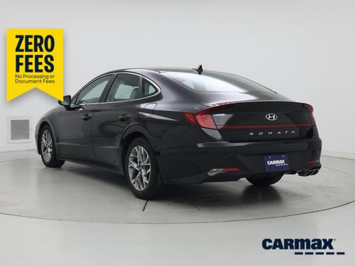 Black 2021 Hyundai SONATA SEL