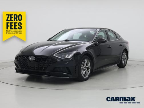 Black 2021 Hyundai SONATA SEL