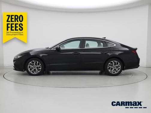 Black 2021 Hyundai SONATA SEL