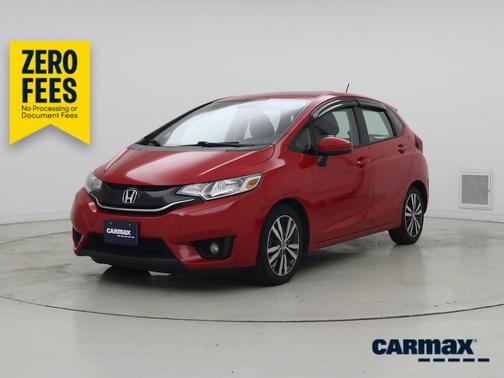 Red 2015 Honda Fit EX
