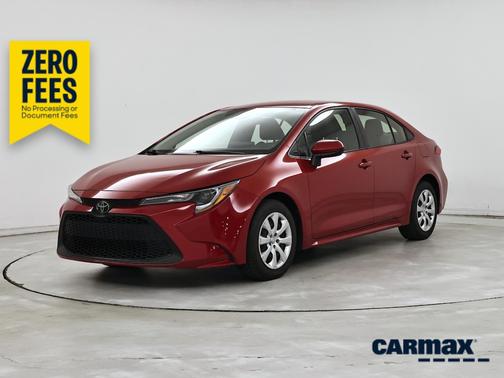 Red 2021 Toyota Corolla LE
