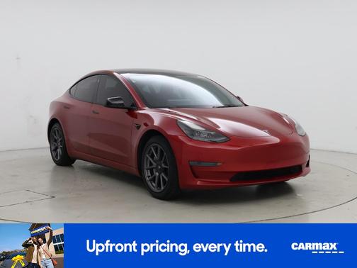 Red 2023 Tesla Model 3