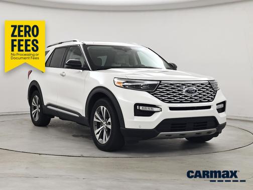 White 2020 Ford Explorer Platinum