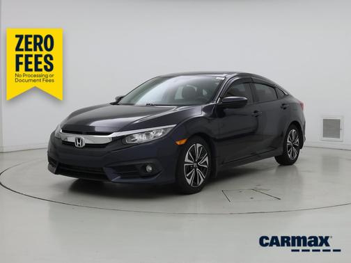 Blue 2017 Honda Civic EX-T