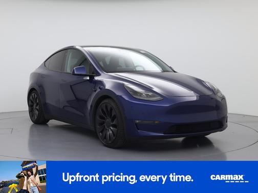 Blue 2021 Tesla Model Y Performance