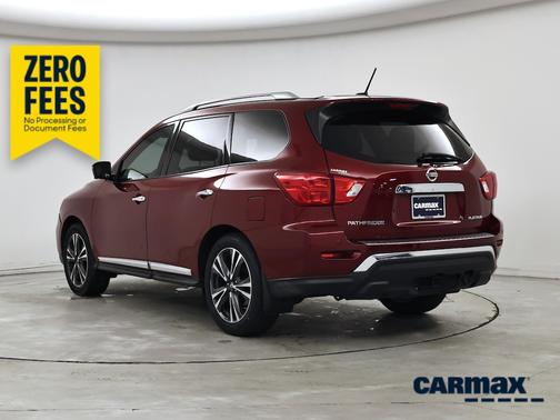 Red 2018 Nissan Pathfinder Platinum