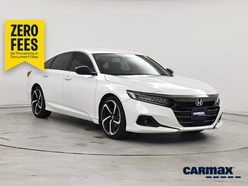 White 2022 Honda Accord Sport