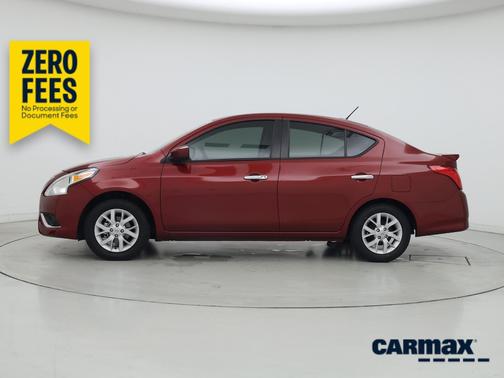 Red 2019 Nissan Versa SV