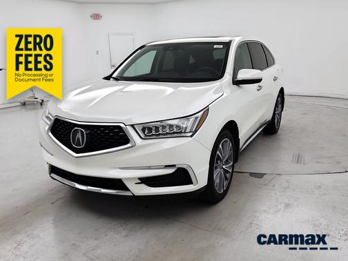 White 2018 Acura MDX Advance