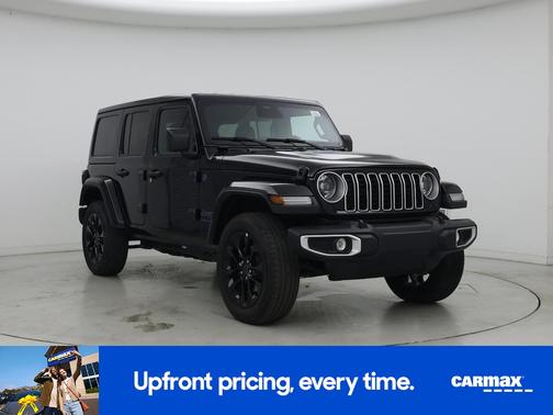 Black 2025 Jeep Wrangler 4xe Sahara