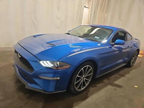 Blue 2019 Ford Mustang EcoBoost Premium