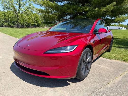 Ultra Red 2025 Tesla Model 3 Long Range