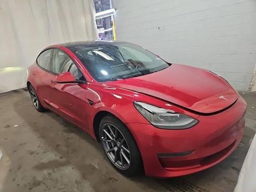 Red Multi-Coat 2021 Tesla Model 3 Long Range