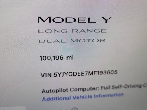 2021 Tesla Model Y Long Range Dual Motor All-Wheel Drive