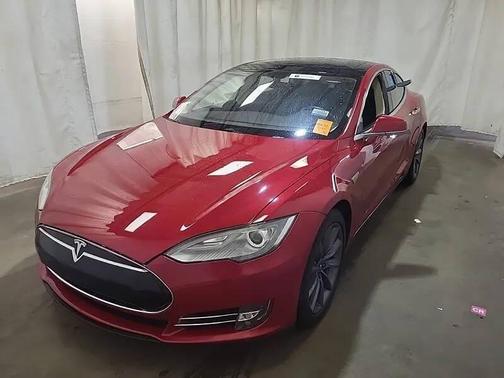 Red Multi-Coat 2014 Tesla Model S 85