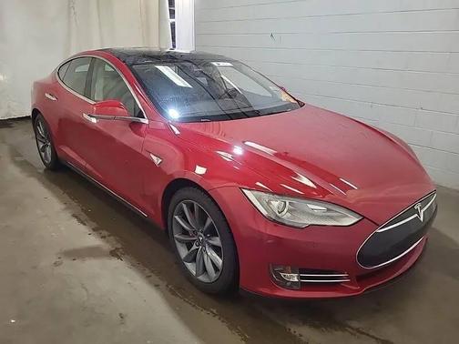 Red Multi-Coat 2014 Tesla Model S 85