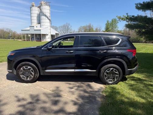 Twilight Black 2023 Hyundai SANTA FE HEV Blue