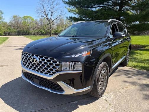 Twilight Black 2023 Hyundai SANTA FE HEV Blue
