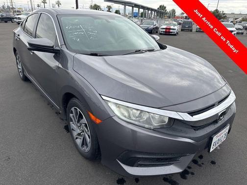 Polished Metal Metallic 2017 Honda Civic EX
