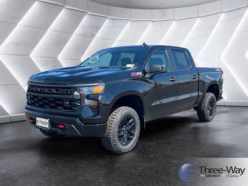 Black 2026 Chevrolet Silverado 1500 Custom Trail Boss