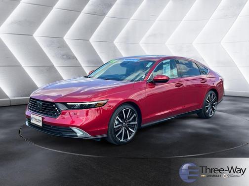Red 2025 Honda Accord Hybrid Touring