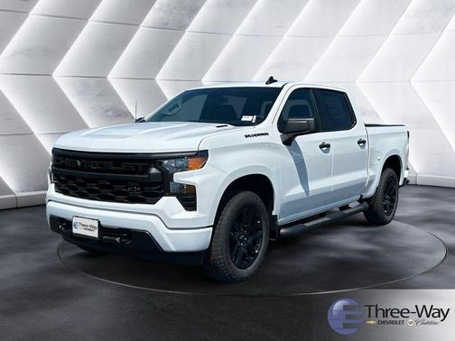 Summit White 2026 Chevrolet Silverado 1500 Custom