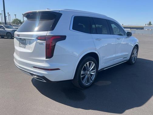 Crystal White Tri-Coat 2024 Cadillac XT6 Premium Luxury FWD