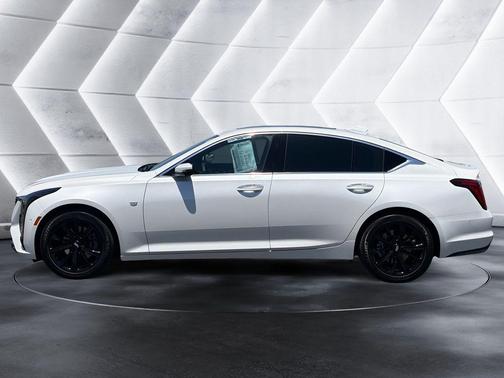 Crystal White Tri-Coat 2025 Cadillac CT5 Premium Luxury RWD