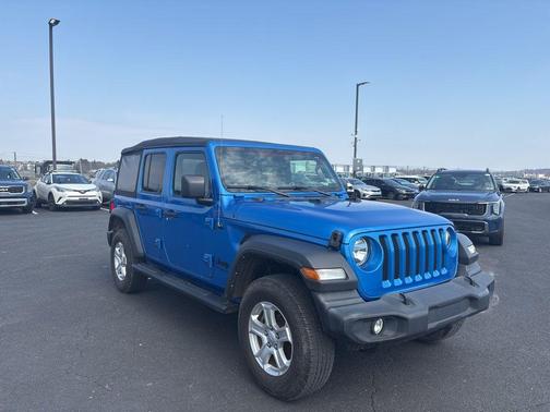 Hydro Blue Pearl Coat 2022 Jeep Wrangler Unlimited Sport