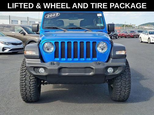 Hydro Blue Pearl Coat 2022 Jeep Wrangler Unlimited Sport