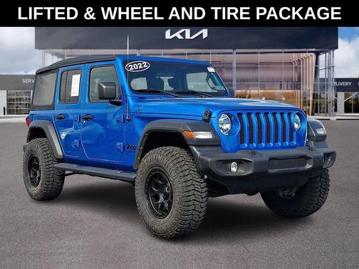 Hydro Blue Pearl Coat 2022 Jeep Wrangler Unlimited Sport