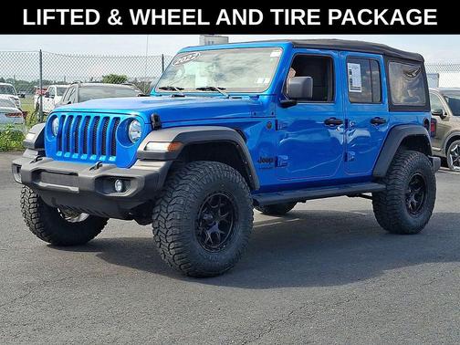 Hydro Blue Pearl Coat 2022 Jeep Wrangler Unlimited Sport