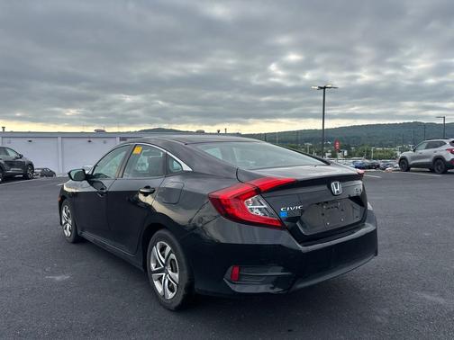 Black 2017 Honda Civic LX