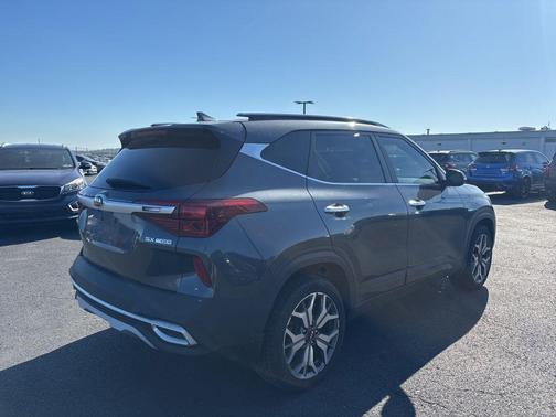 Gravity Gray 2021 Kia Seltos SX Turbo