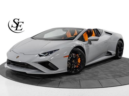 Gray 2021 Lamborghini Huracan EVO Spyder