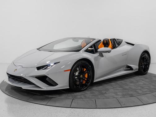 Gray 2021 Lamborghini Huracan EVO Spyder