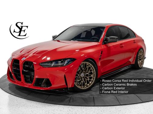 Red 2025 BMW M3 Competition xDrive