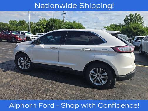 White Platinum Metallic Tri-Coat 2016 Ford Edge SEL