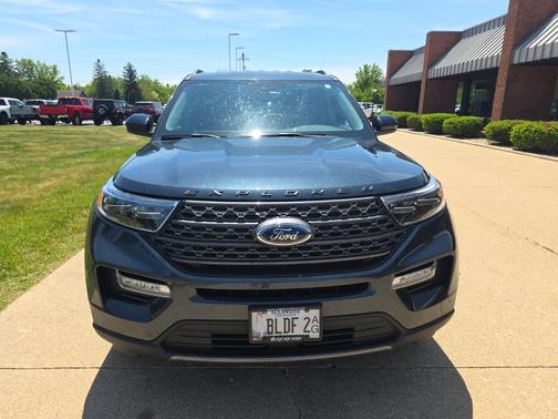 Blue Metallic 2024 Ford Explorer XLT