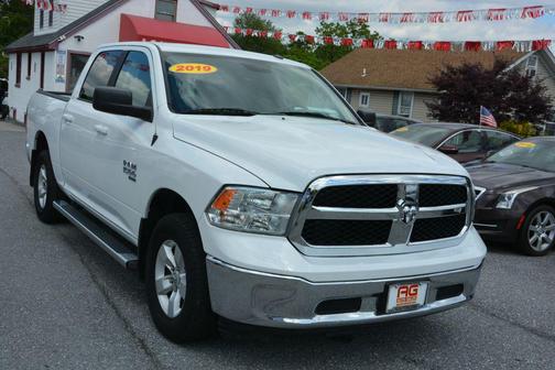 White 2019 RAM 1500 SLT