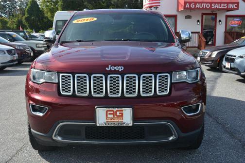 Red 2018 Jeep Grand Cherokee Limited