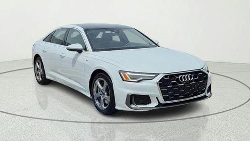 Glacier White Metallic 2024 Audi A6 55 Premium Plus