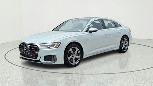 Glacier White Metallic 2024 Audi A6 55 Premium Plus