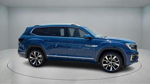 Mountain Lake Blue Metallic 2025 Volkswagen Atlas 2.0T SEL Premium R-Line 4MOTION